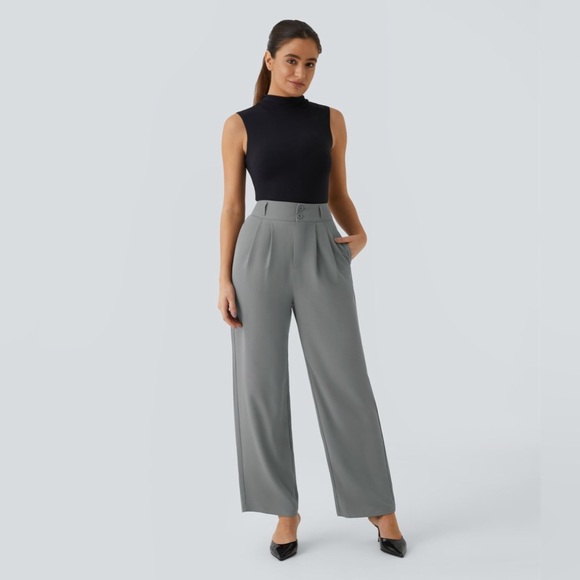 HALARA Gray Straight Leg Pants - Picture 5 of 8